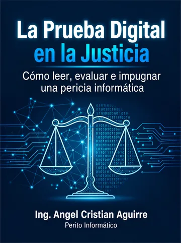 Portada del libro La prueba digital en la justicia, versión jurídica